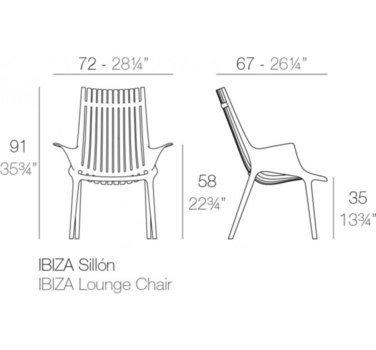 Крісло Ibiza Lounge Chair Black8
